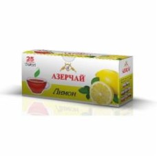 Чай черный Azercay с ароматом лимона в конверте 25 шт. г1,8