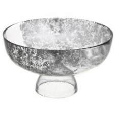 Блюдо на ножке Arda Cam Classic 27 см серебряно-дымчатый