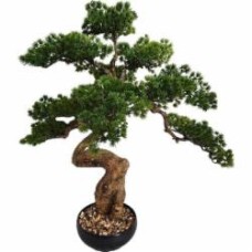 Дерево искусственное Бонсай мини в черном керам. горшочка 72 см Inari