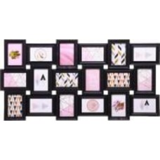 Коллаж со стеклом Grand 102,4х52,7х2,2 см 18 фото 10x15 см черный
