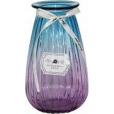 Ваза стеклянная CRYSTAL Crystal Rose 19 см 21 см сине-розовая 83000004/1_YBCG-MT-4