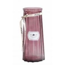 Ваза стеклянная CRYSTAL Crystal Molly 25 см 25 см розовая 83000308/3_YBCG-MT-7