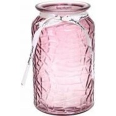 Ваза стеклянная CRYSTAL Crystal Alison 18 см 18 см розовая 83210414-5/1_YBCG210414-5