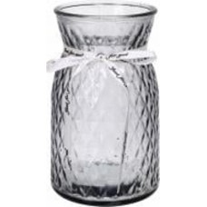 Ваза стеклянная CRYSTAL Crystal Sandy 18 см 18 см серая 83210414-38/2_YBG210414-3