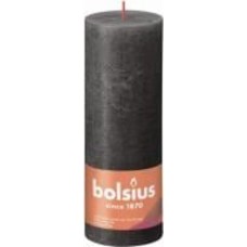 Свеча Рустик столбик SHINE 190/68 серое облако Bolsius