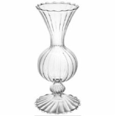 Ваза стеклянная Elegant 20 см прозрачная G-9058