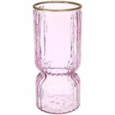 Ваза стеклянная Goblet розовая 25 см G-1 Ваза стеклянная Goblet розовая 25 см G-1