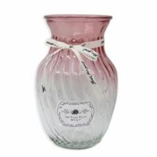 Ваза стеклянная CRYSTAL Ceres 19,5 см розовая 83230818_YBCG-230818-14/1