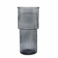 Ваза стеклянная CRYSTAL Crystal Deborah 24 см серая 83230925/1_YBCG-230925-54