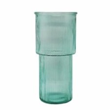 Ваза стеклянная CRYSTAL Crystal Deborah 24 см зеленая 83230925/2_YBCG-230925-54