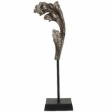 Подсвечник VIP Baroque 13х37 см остаренная латунь/черный PANACHE