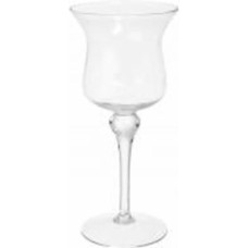 Подсвечник стеклянный Тюльпан 17.5х39 см 15-627B Wrzesniak Glassworks