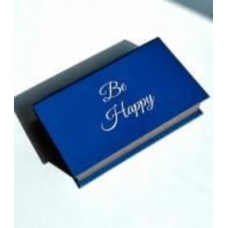 Шкатулка-книга для денег Be happy 19,8x12 см синяя CooverBox