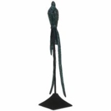 Статуэтка Feather & Fauna 30х15х64 см матовый зеленоватый/чёрный PANACHE