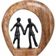 Статуэтка Couple золотой 19х3,5х20 см Inari