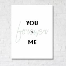 Постер You + Me 50x65 см Brushme