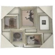 Коллаж EVG INNO ZB-5-4150 SILVER COLLAGE 5 5 фото 10x15/10x10/13х18 см серебряный