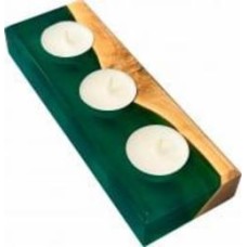 Подсвечник на 3 свечи Уют зеленый (52435109) MAVRA