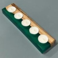 Подсвечник на 5 свечей Уют зеленый (52435114) MAVRA