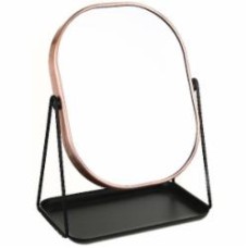 Зеркало косметическое Shining JZ-M0085MC 20,5х13х27,5 см медный с черным
