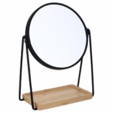 Зеркало Sensio Vierose с бамбуковой подставкой 1X/5X 19x8x26 см