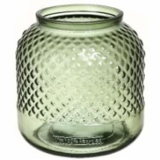Ваза стеклянная San Miguel Diamante 19 см зеленая волна 5949DB408