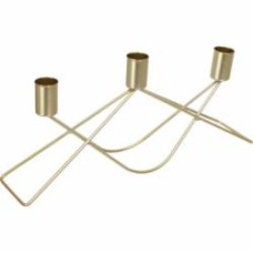 Подсвечник Triplex 22х7х14 см золото Sensio Подсвечник Triplex 22х7х14 см золото Sensio