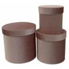 Коробка подарочная UFO UFO W2904 12х12см VELVET PINK круг