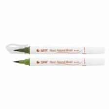 Маркер акварельный STA кисточка AQUA NATURAL BRUSH STA3700-37 зеленый оливковый