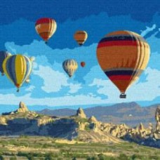 Картина по номерам Сказочная Каппадокия 50x50 см Идейка