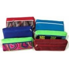 Пенал на молнии 19х2,5х7,5 см. с карманом 177 Тетрада в ассортименте