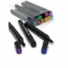 Набор двухсторонних скетч маркеров Brushme 12 шт. разноцветный MPTT12