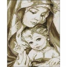 Набор со стразами Мадонна с младенцем 30x40 см (У) GoToArt