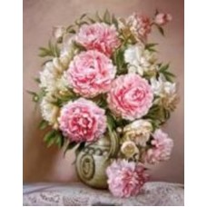 Набор со стразами Нежные пионы 30x40 см (У) GoToArt