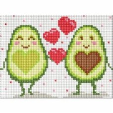 Алмазная мозаика Влюбленные половинки с голограммными стразами (AB) Идейка Алмазная мозаика Влюбленные половинки с голограммными стразами (AB) Идейка