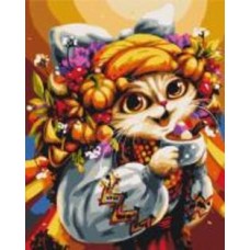 Картина по номерам Сентябрьская кошка ©Марианна Пащук 40x50 см Brushme