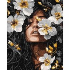 Картина по номерам Лепестковая музыка с красками металлик extra ©victoria_art Ideyka