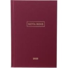 Дневник датированный бордо бумвинил 336 стр. линия Nota Bene A5 2025