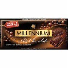 Шоколад Millennium черный пористый 90 г (4820075505561)