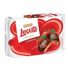 Печенье Roshen Lovita Jelly Cookies с желейной начинкой со вкусом клубники 425 г