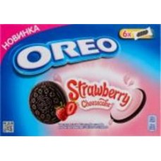 Печенье OREO с какао и начинкой со вкусом клубники и чизкейка 228 г
