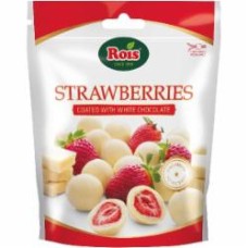 Конфеты VICTORIA NUTS клубника в белом шоколаде 100 г