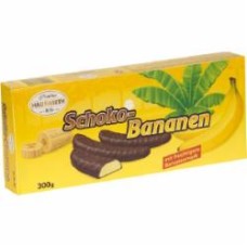 Конфеты Hauswirth Schokobananen Суфле в шоколаде банан 300 г (9001395807015)