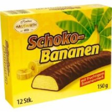 Конфеты Hauswirth Schokobananen Суфле в шоколаде банан 150 г (2261636059017,9)