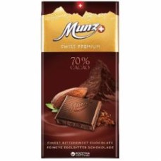 Черный шоколад MUNZ 70% 100 г