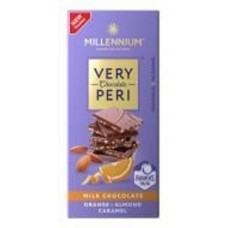 Шоколад Millennium молочный с миндалем, карамелью и апельсиновой цедрой Very Peri