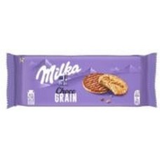 Печенье Milka из цельнозерновой муки с овсяными хлопьями покрыто молочным шоколадом 126 г
