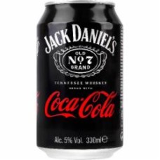 Слабоалкогольный напиток Jack Daniel's 5% Coca-Cola Tenness 0,33 л