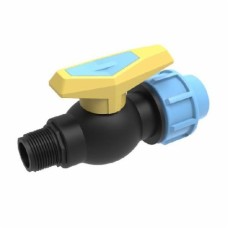 Кран шаровой наружная SantehPlast цельнолитой D 20 ЗН 1/2'' (PP)