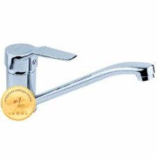 Смеситель Aquatica MJ Ø 40 для кухни гусак прямой 250мм на гайке (MJ-1B235C)